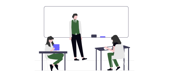 イラスト 充実した研修制度