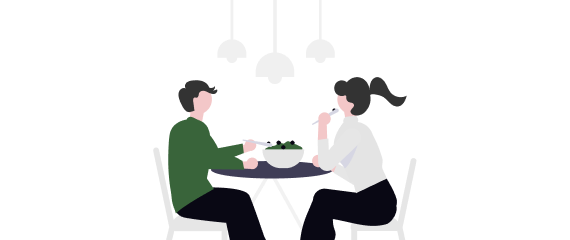 イラスト 食事サポート制度